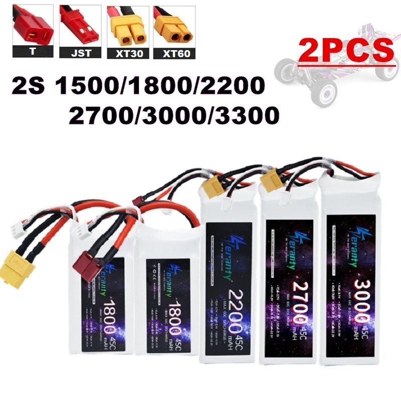 Drone Racing Battery - 2 STKS 7.4 V Lipo 2