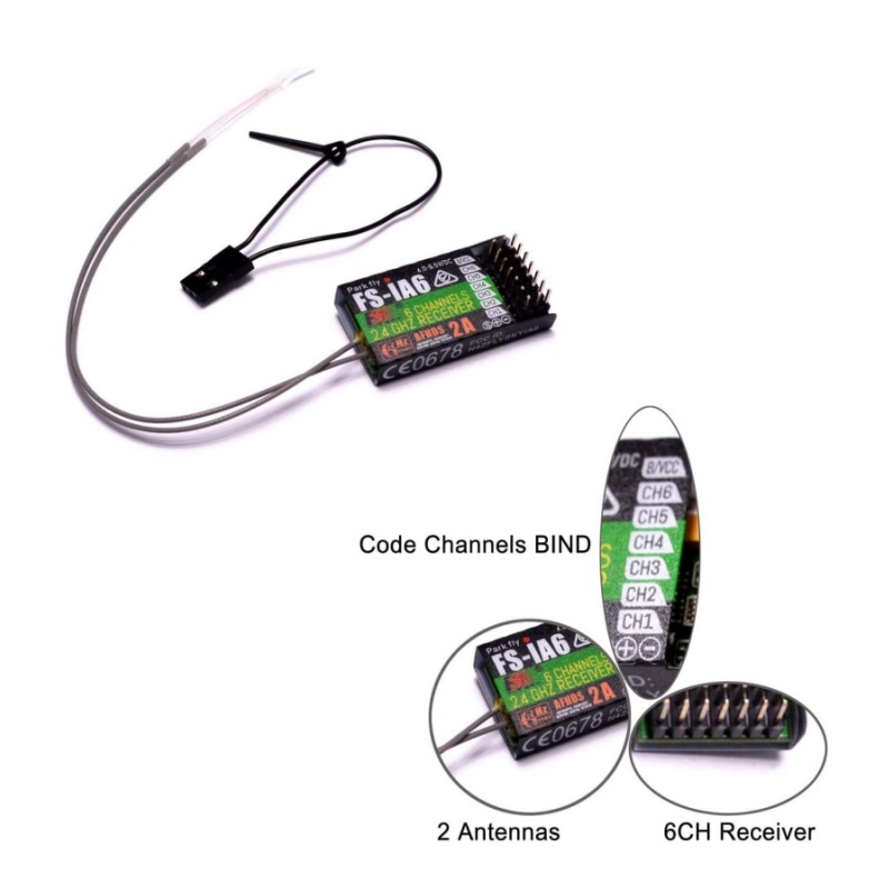 Flysky FS-IA6 Ontvanger 6CH Du - Drone Racing Battery recensie en prijs