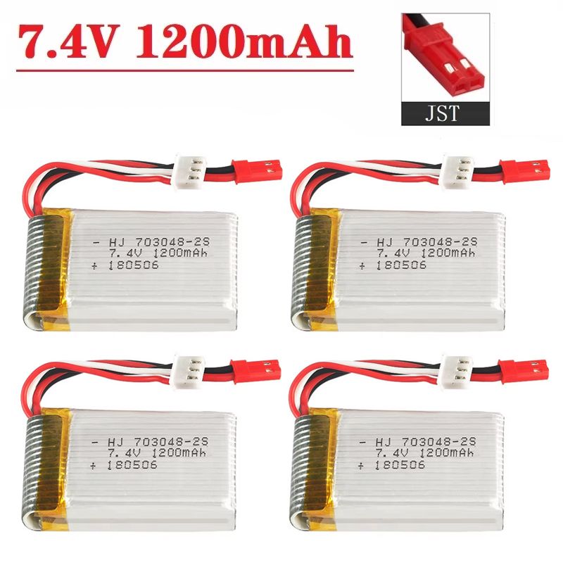 Lipo-batterij 2S 7,4V 1200mAh  - Eachine Drone E010 recensie en prijs
