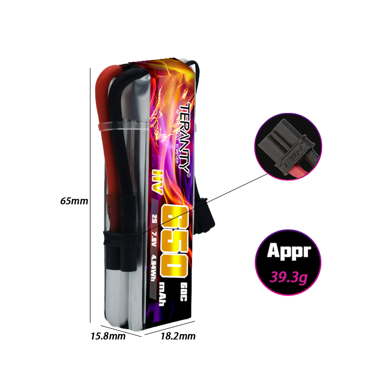 2/4/6/10 STUKS TERANTY 650mAh  - Drone Racing Battery recensie en prijs